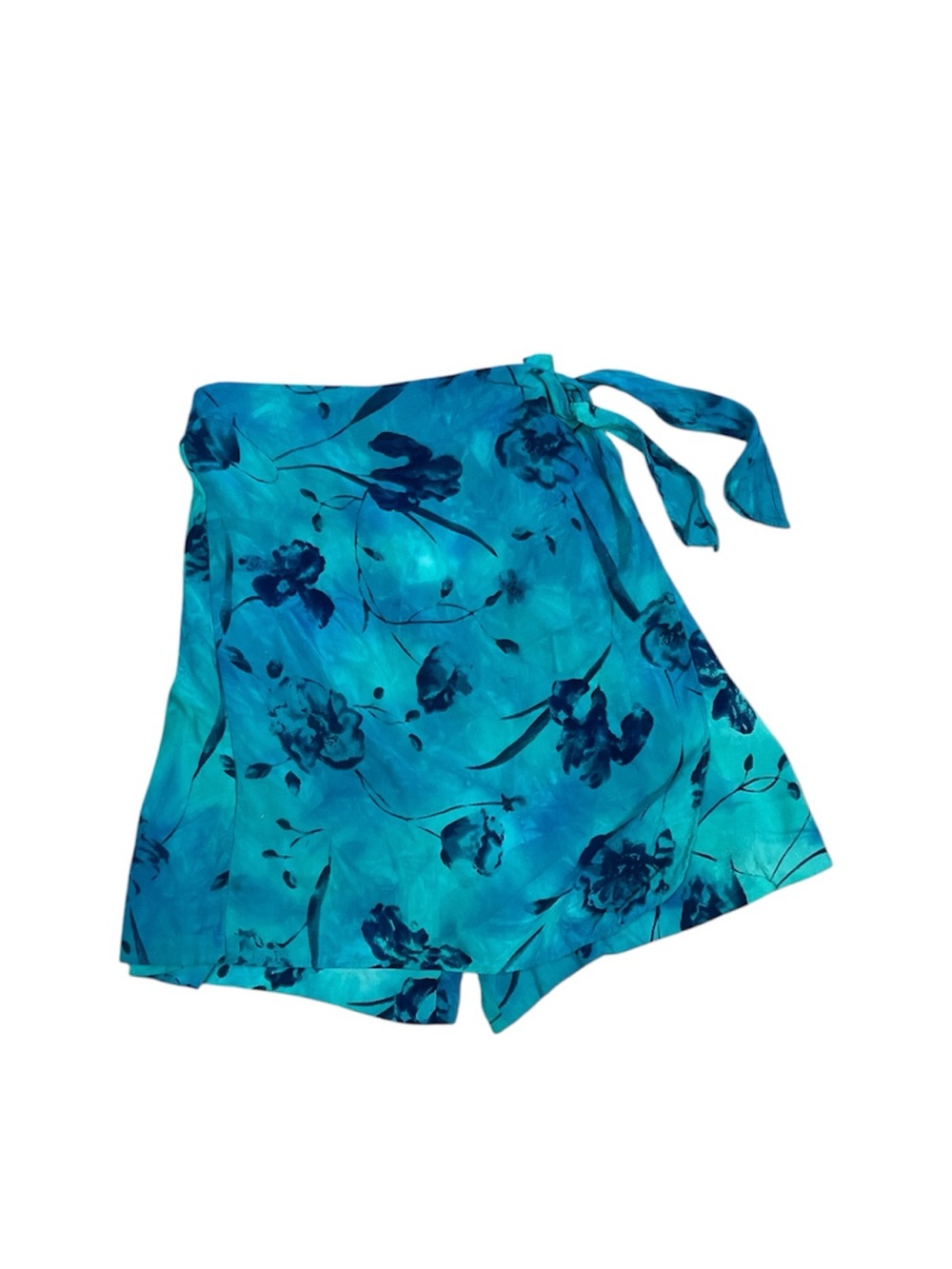 Vintage Aqua Blue Hawaiian Skort